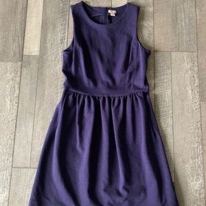 Casual Blue A-line Dress with pockets!